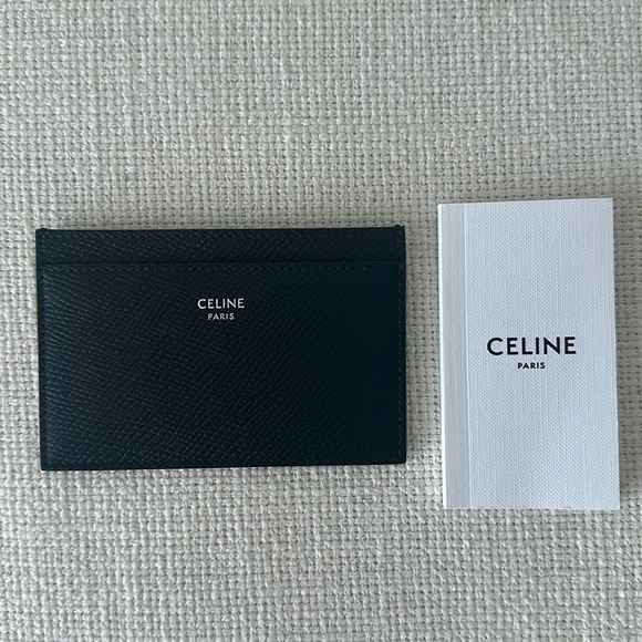 Celine Card Holder in Grained Calfskin (black) - Picture 1 of 6